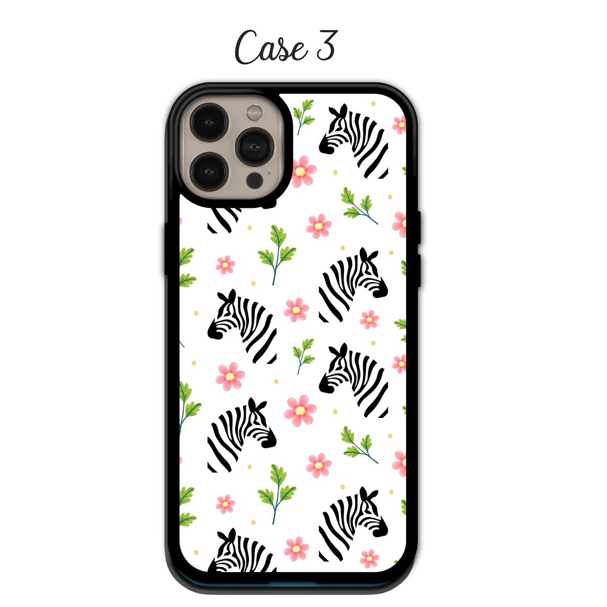 Playful Zebra & Wildflower | iPhone | Samsung | Huawei | Google Pixel | Xiaomi