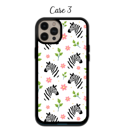 Playful Zebra & Wildflower | iPhone | Samsung | Huawei | Google Pixel | Xiaomi