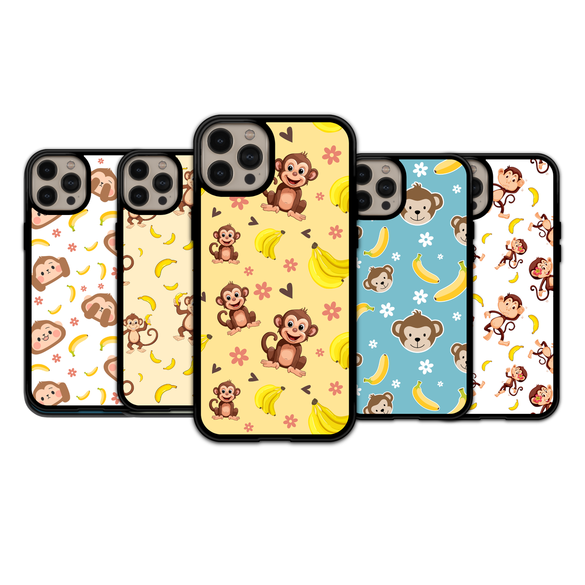 Playful Monkey & Banana Delight | iPhone | Samsung | Huawei | Google Pixel | Xiaomi