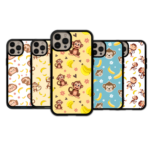Playful Monkey & Banana Delight | iPhone | Samsung | Huawei | Google Pixel | Xiaomi