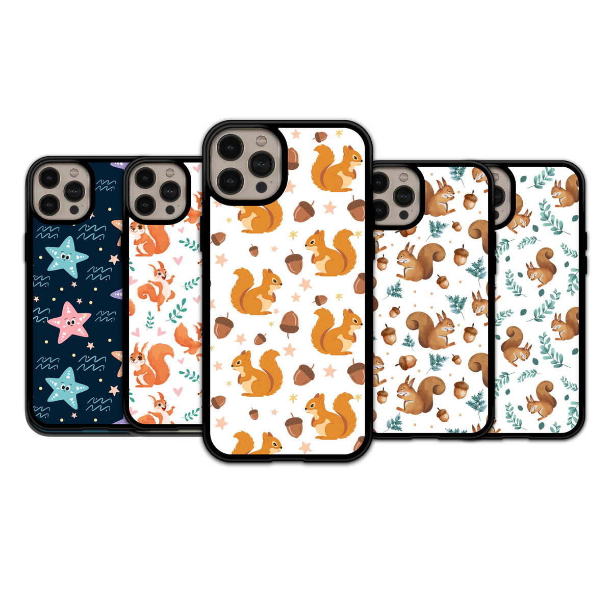 Acorn Squirrel & Starfish Friends | iPhone | Samsung | Huawei | Google Pixel | Xiaomi