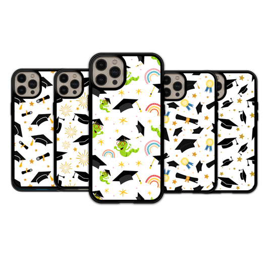 Graduation Cap & Scholar Bookworm | iPhone | Samsung | Huawei | Google Pixel | Xiaomi