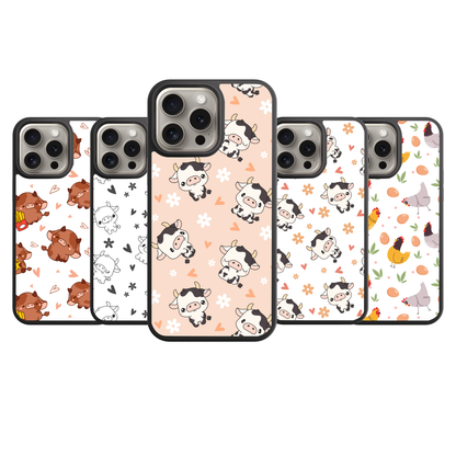 Cute Cow & Farm Friends | iPhone | Samsung | Huawei | Google Pixel | Xiaomi