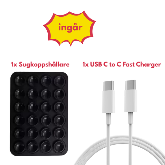Huawei Y Series - 2 Pack - Transparent och Privacy Skärmskydd. Laddare, sugkoppshållare